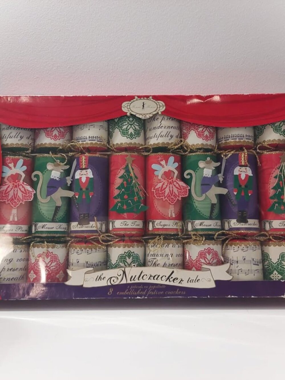 New in Box Meri Meri Christmas Crackers Nutcracker Suite Ballet Theme